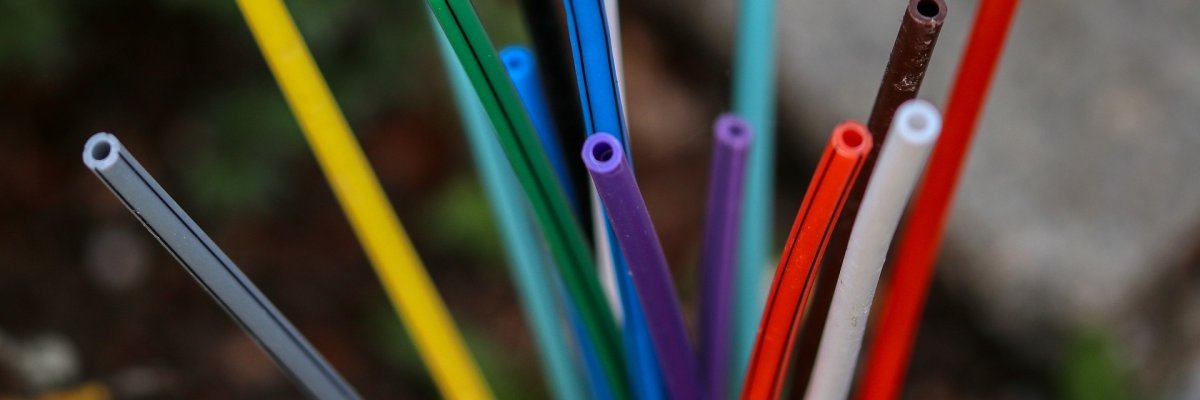 Colourful glass fibre rods